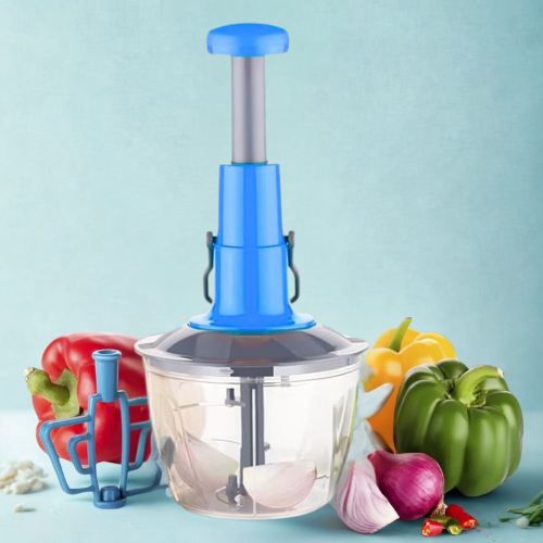 Hand-Powered Multi-Blade Vegetable Chopper