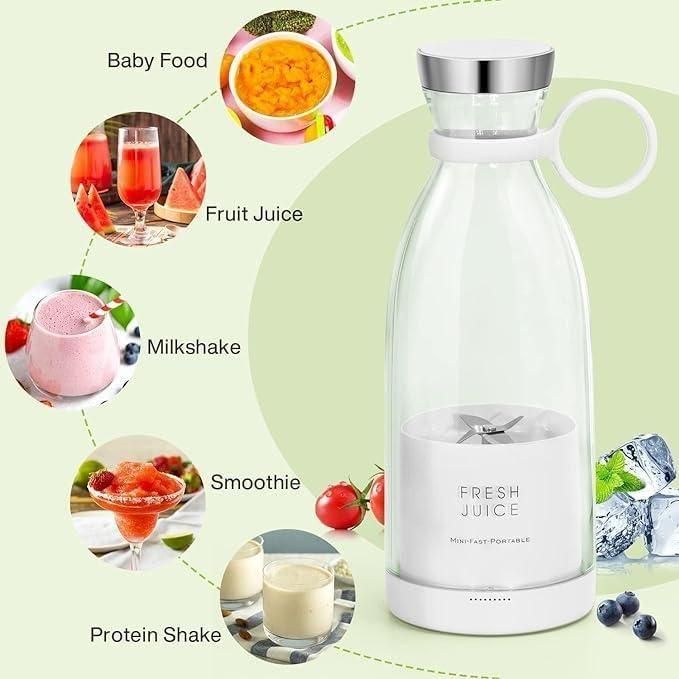Portable Electric 4 Blades USB Juice Blender