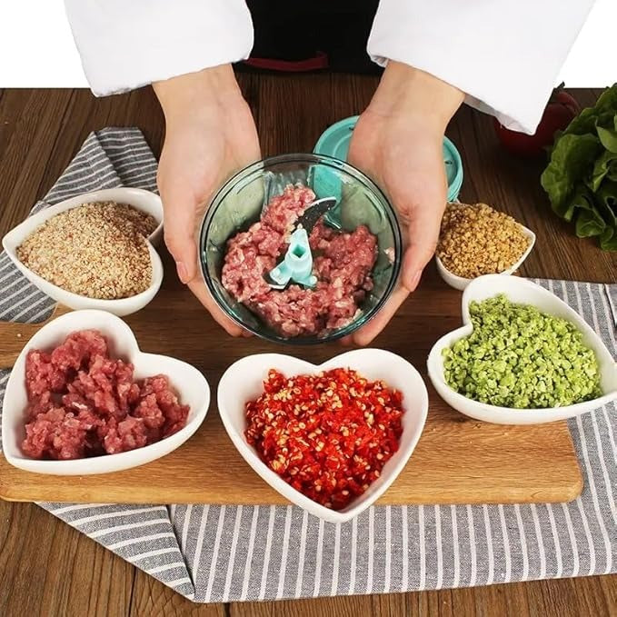 Hand-Powered Multi-Blade Vegetable Chopper