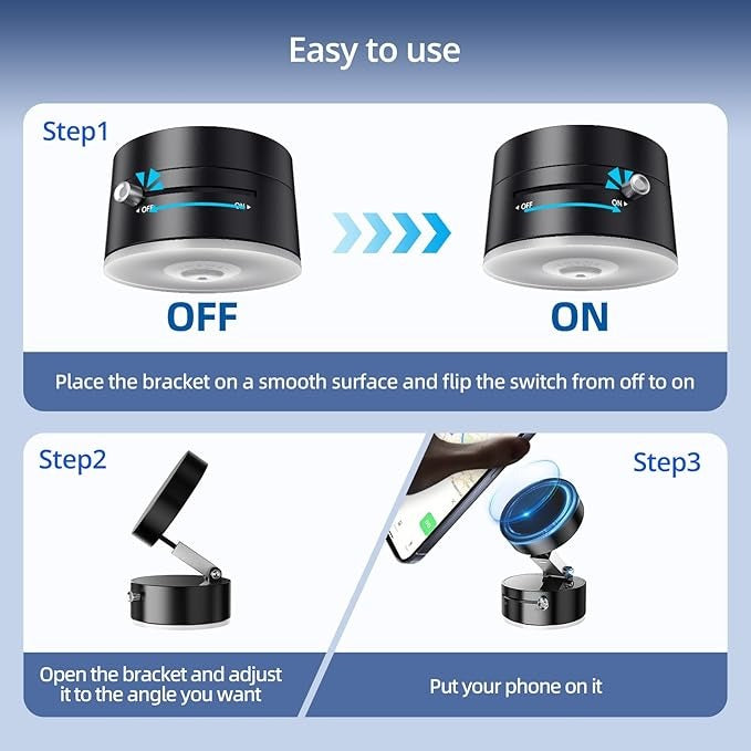 MagGrip Pro—Vacuum Magnetic Suction Phone Holder