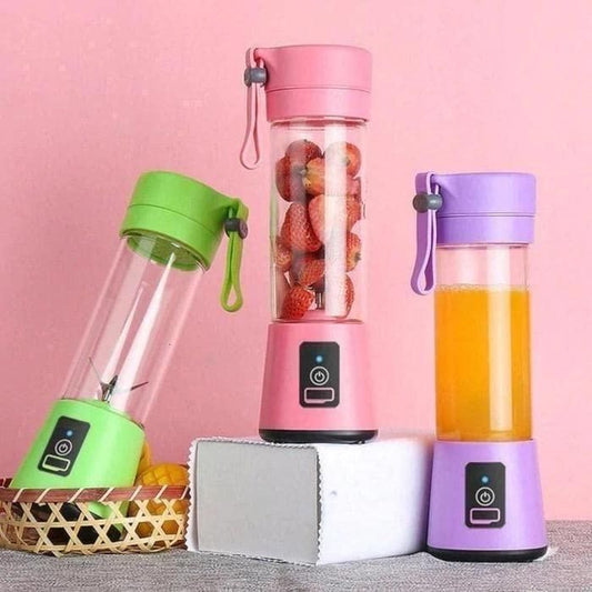 Portable Electric 6 Blades USB Juice Blender (400 ml)